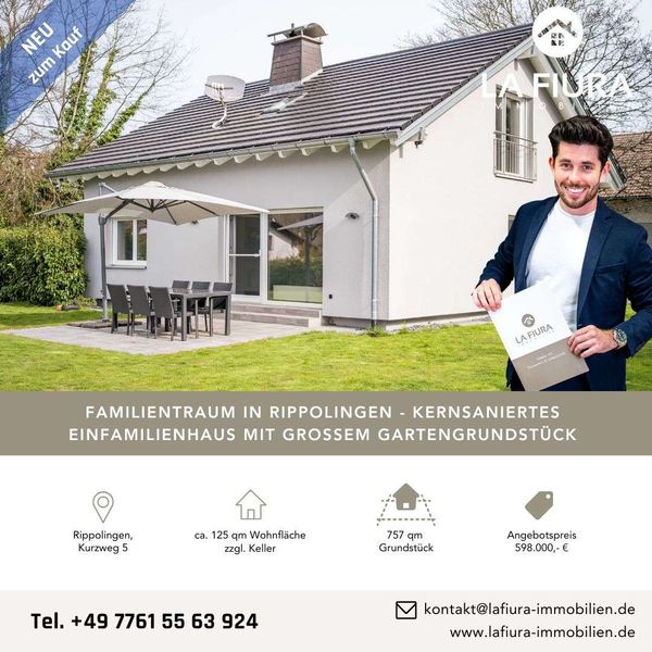 LFI | Ein echter Familientraum - saniertes Einfamilienhaus mit schönem Garten in Rippolingen
